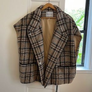 Anthropologie Plaid Vest